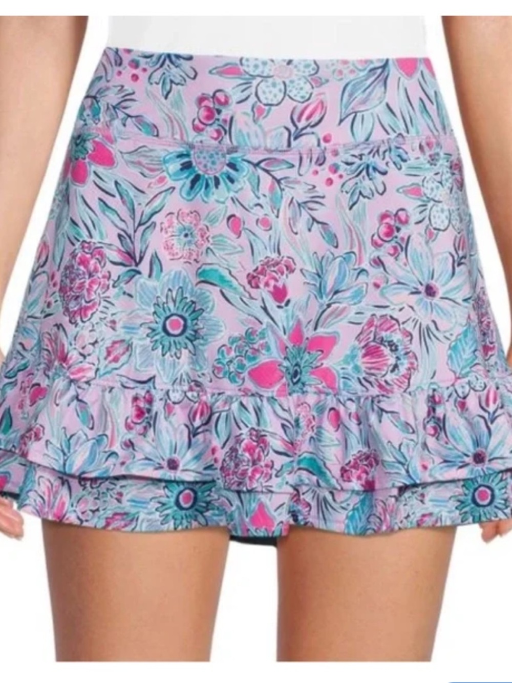 Colorful floral tennis or golf skort